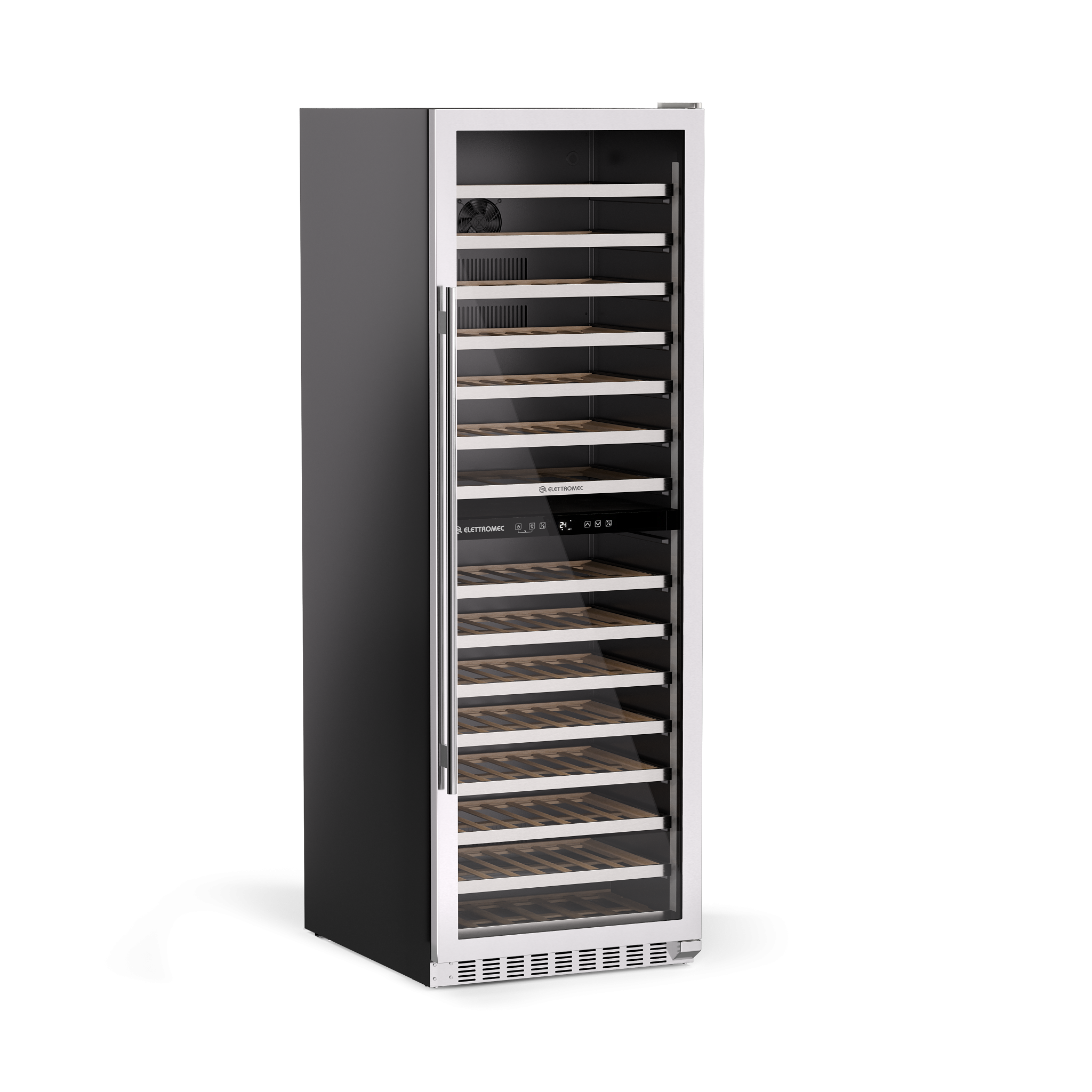 Adega Inox 134 garrafas Dual Zone Built-In Connect – Grupo Elettromec