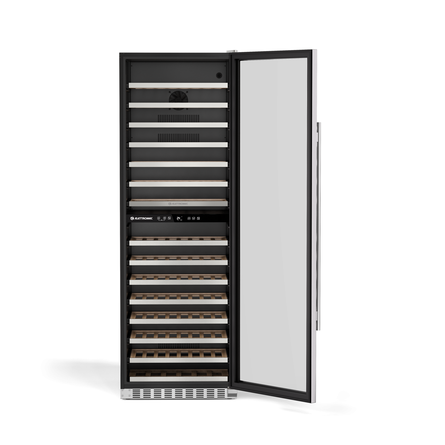 Adega Inox 134 garrafas Dual Zone Built-In Connect – Grupo Elettromec